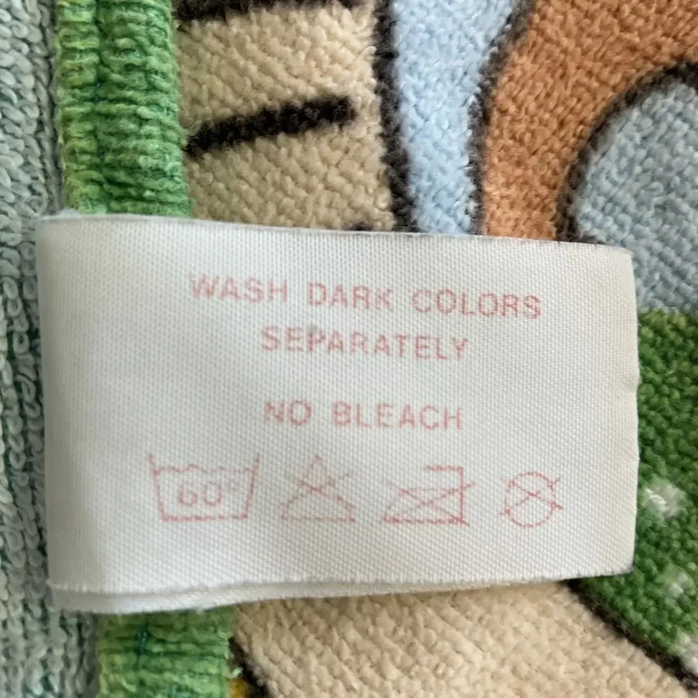 Vintage Seven Seas Duke Surfing Bear Hawaii Bear Unique RARE Beach Towel Cotton